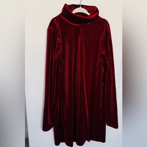 Art Class Deep Red Velvet Dress size 6-7